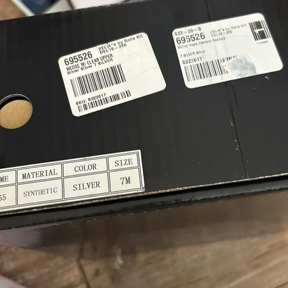 Delia’s Vintage Mirrored Metallic Platform Sandals -NIB Dustbags&Original Box - Picture 9 of 10